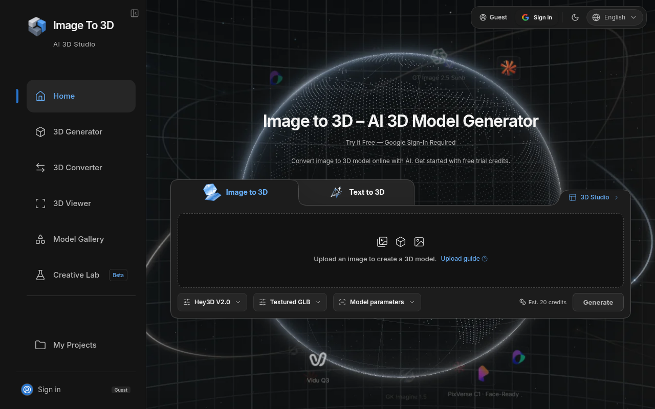 Image to 3D截图
