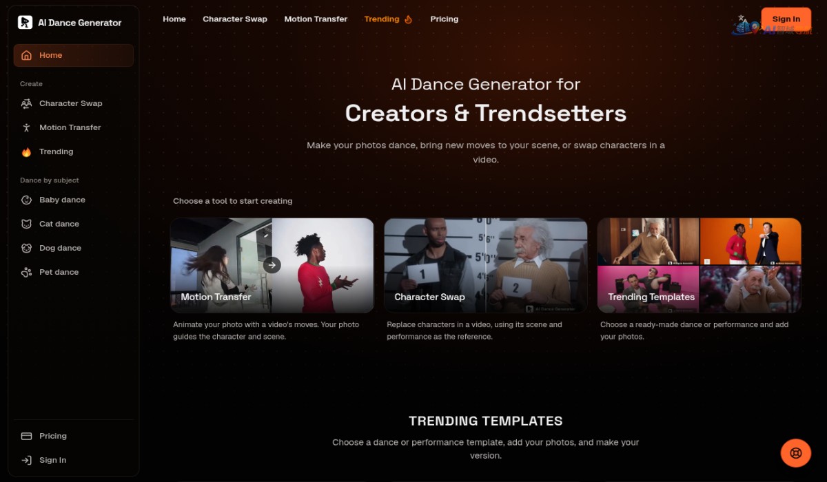 AI Dance Generator截图