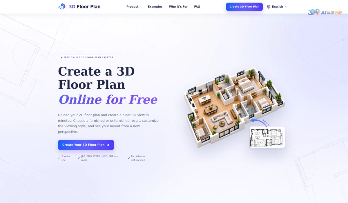 3D Floor Plan AI截图