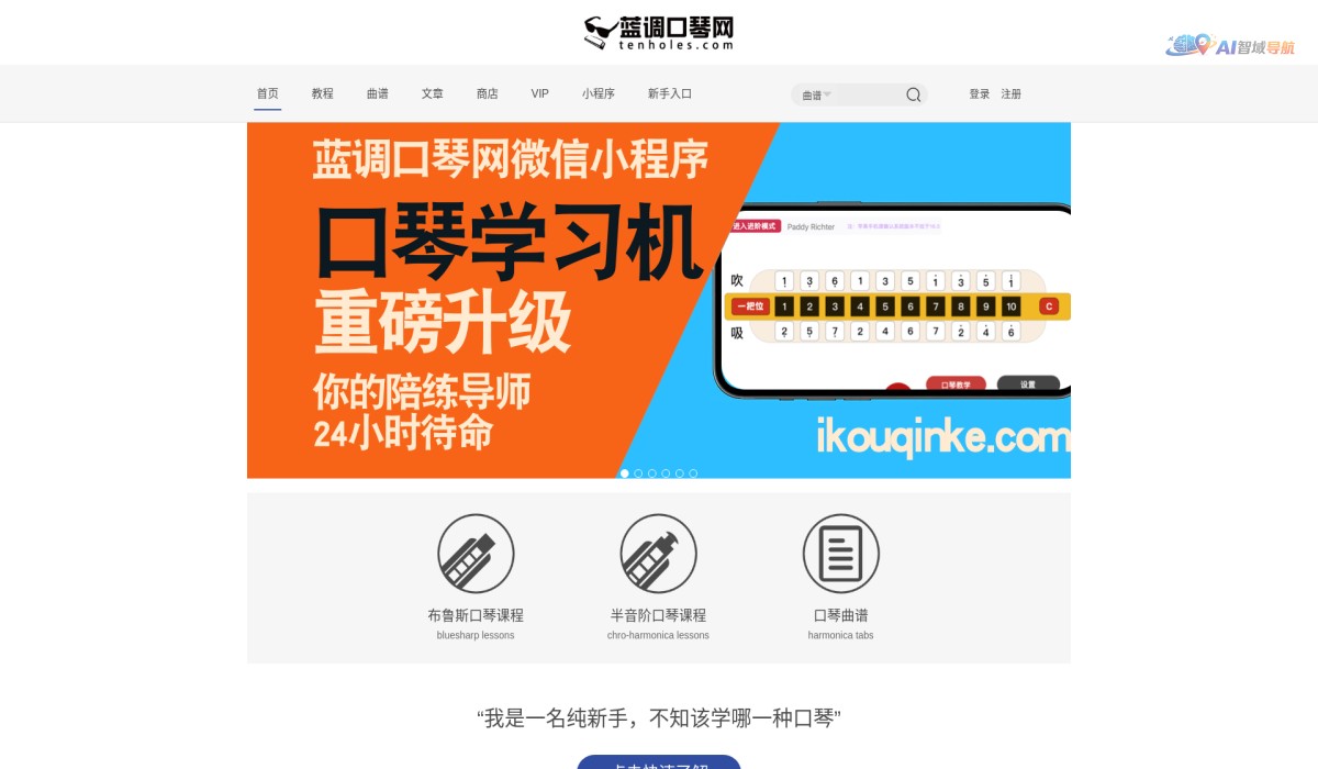 蓝调口琴网截图