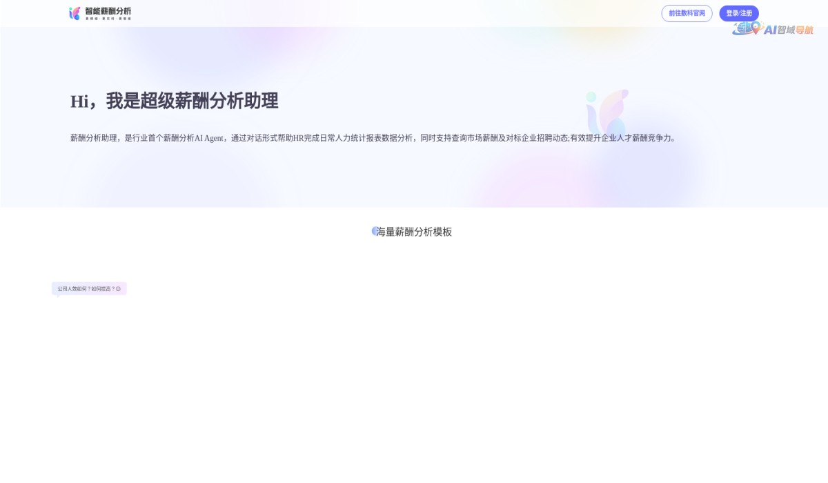 薪酬分析助理AI截图