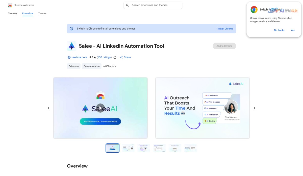 Salee – AI-Driven LinkedIn® Sales Success截图