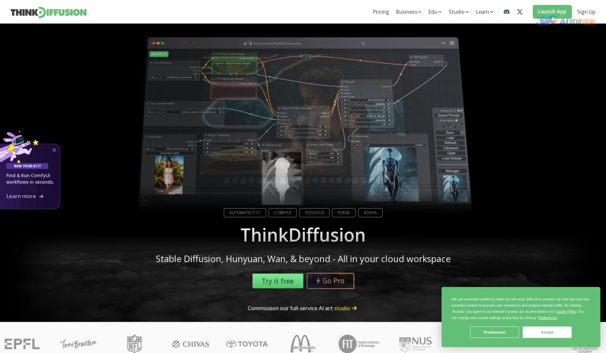 ThinkDiffusion截图