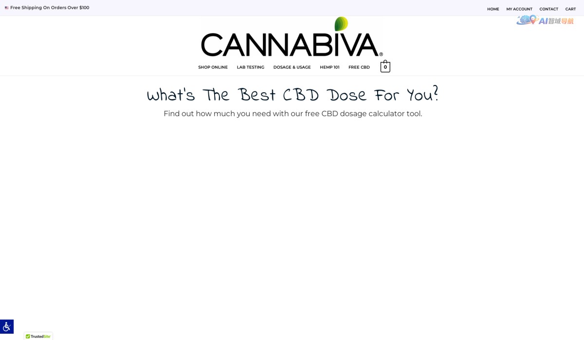 Cannabiva CBD Dosage Calculator截图