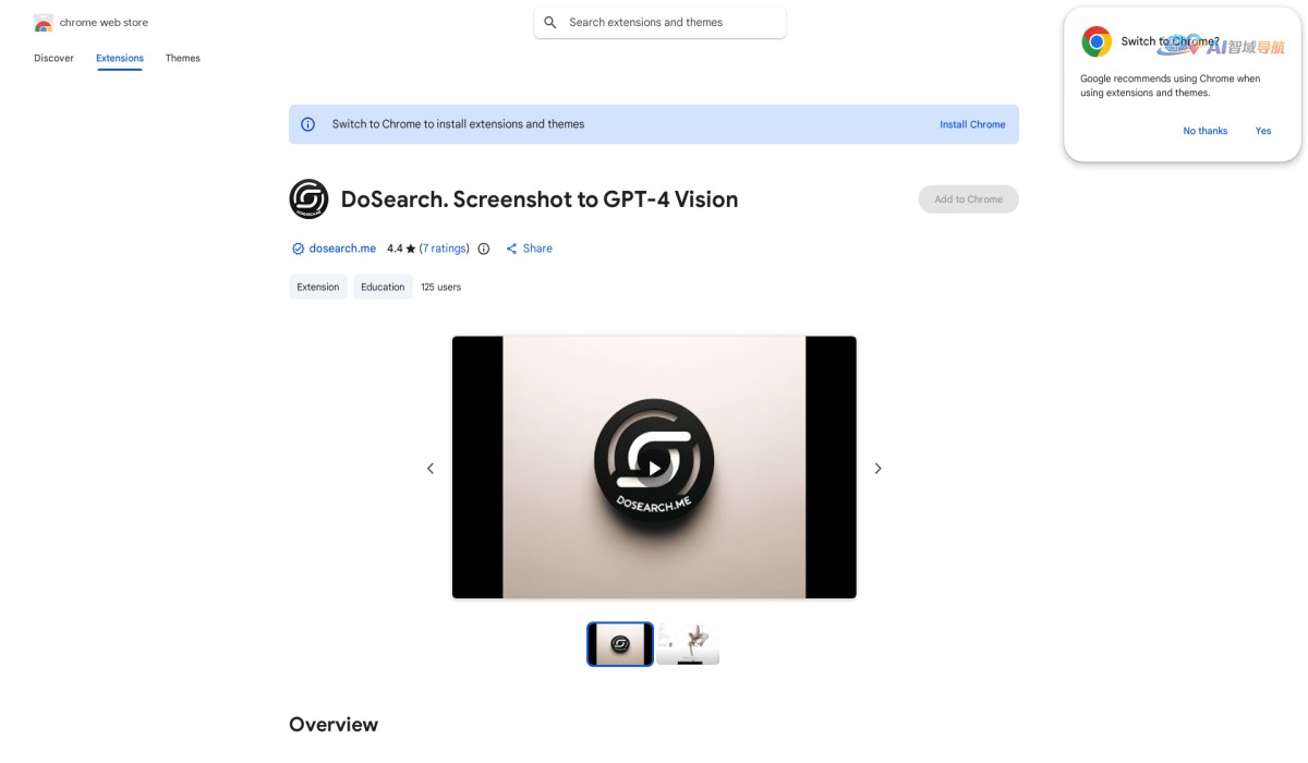 DoSearch. Screenshot to GPT-4 Vision截图