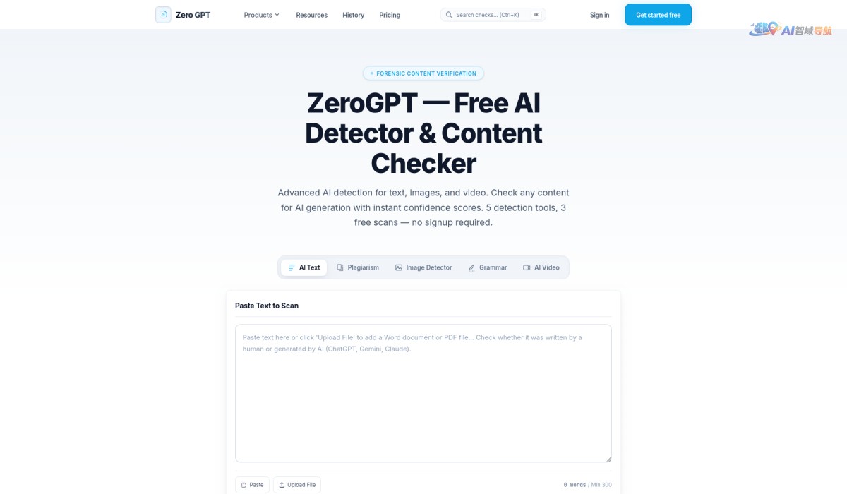 Zero GPT - AI Detector截图