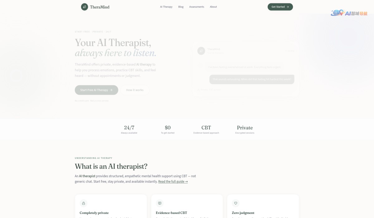 TheraMind - The AI Therapist截图
