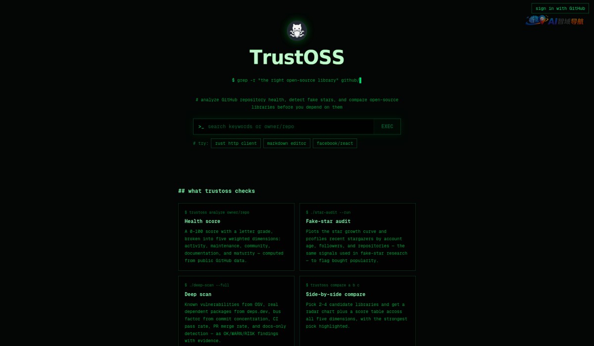 TrustOSS截图