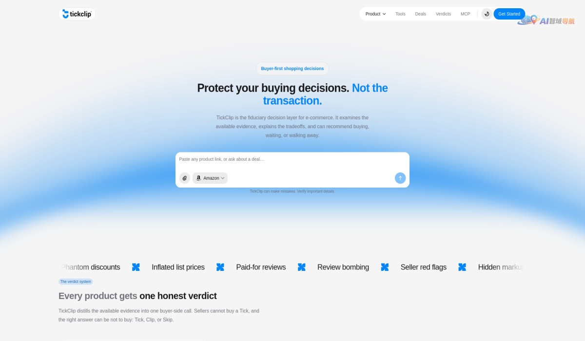 TickClip: The Fiduciary Layer of E-Commerce截图