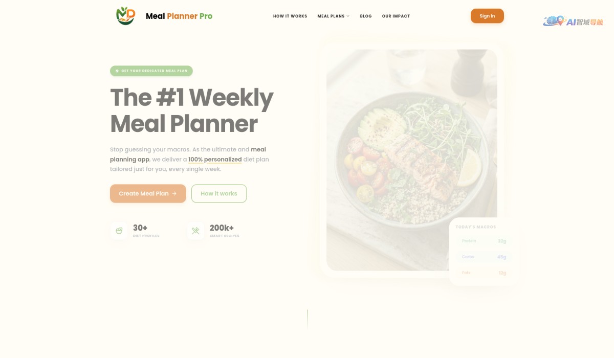 Meal Planner Pro截图