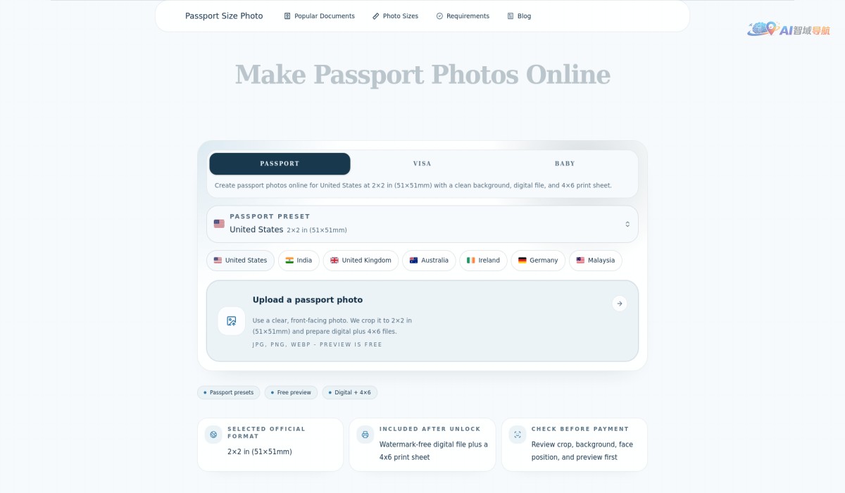 Passport Size Photo Maker截图