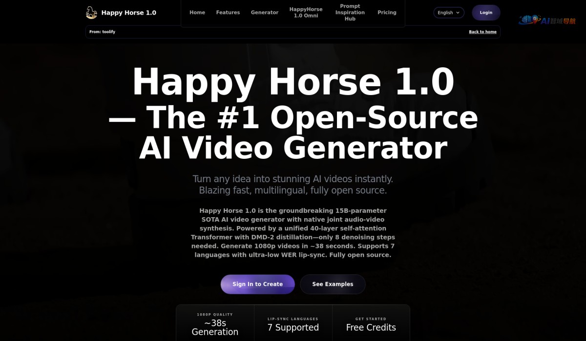 Happy Horse-1.0 AI截图