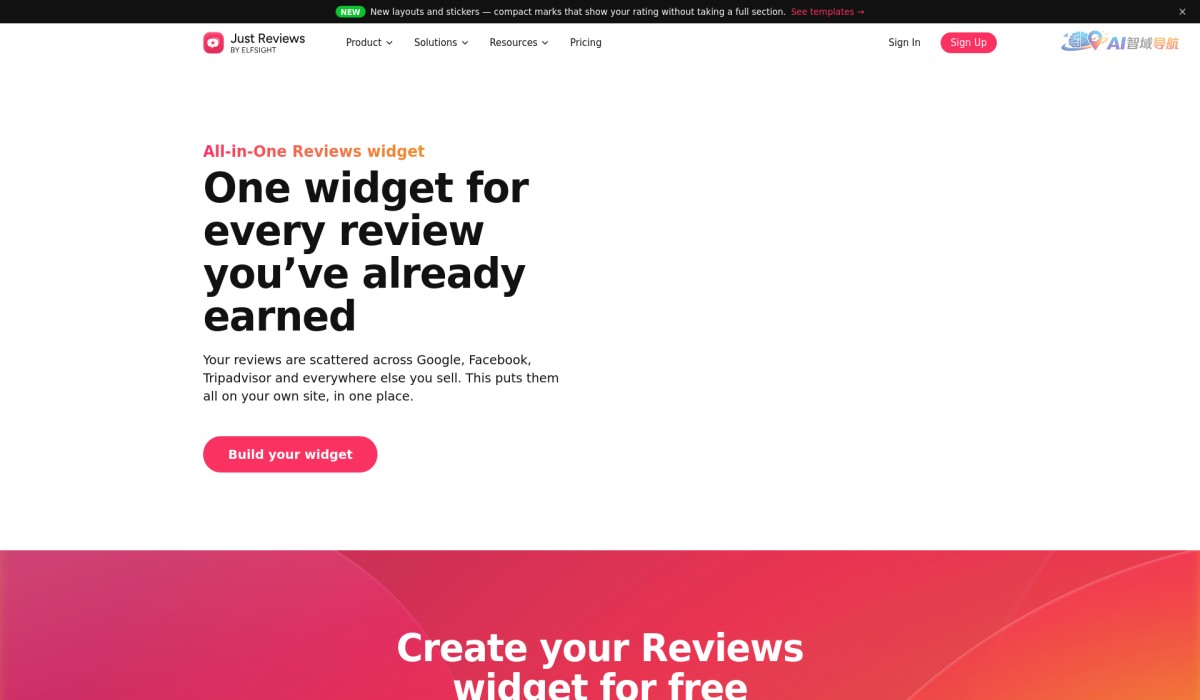 JustReviews — Review Widgets for Websites截图