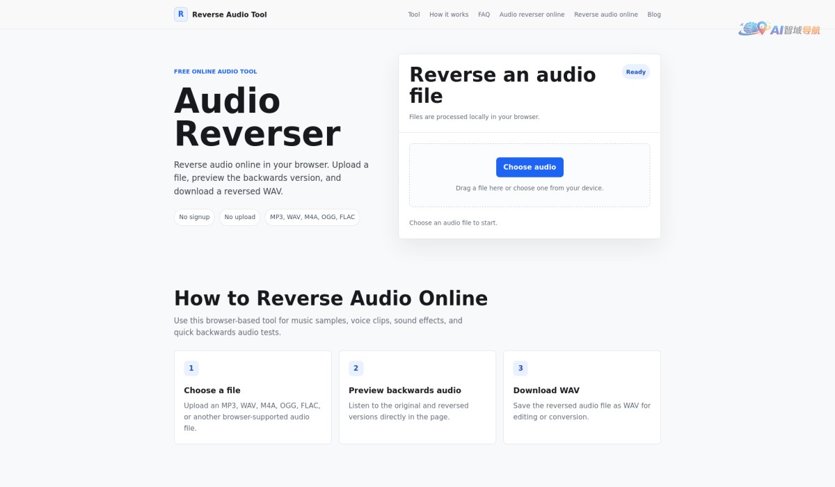 Reverse Audio Tool截图