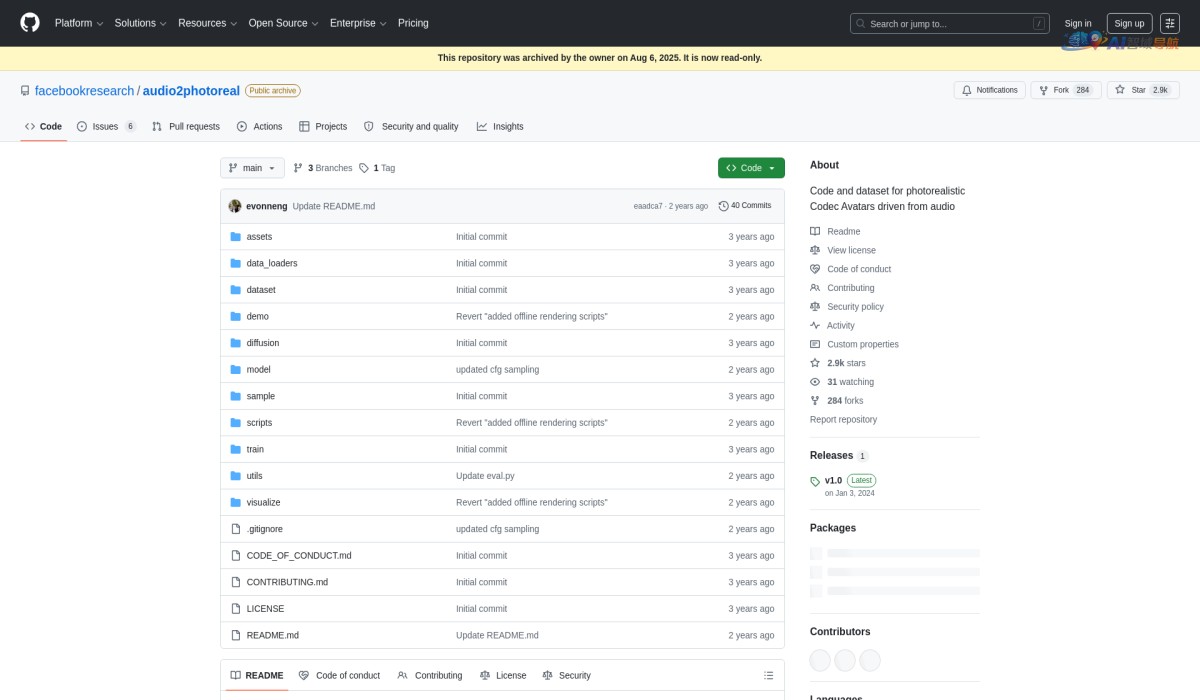audio2photoreal截图