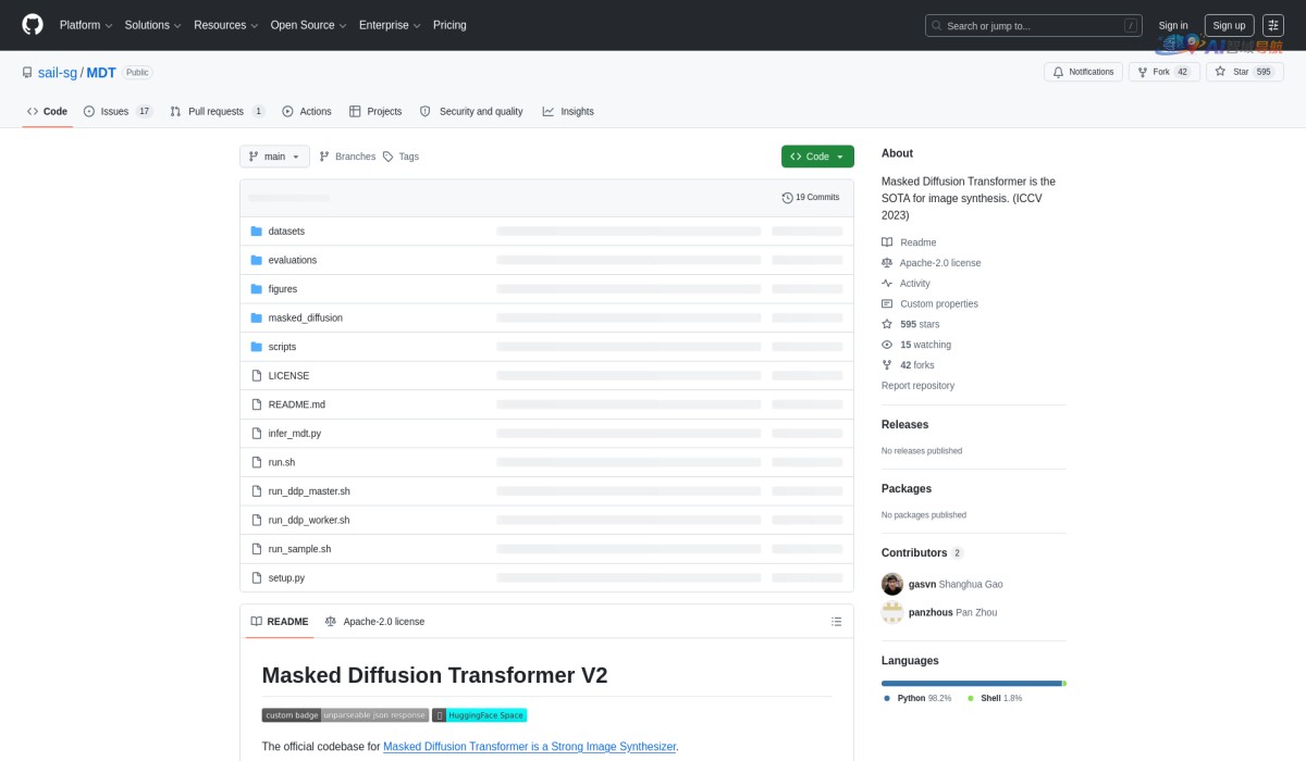 Masked Diffusion Transformer (MDT)截图