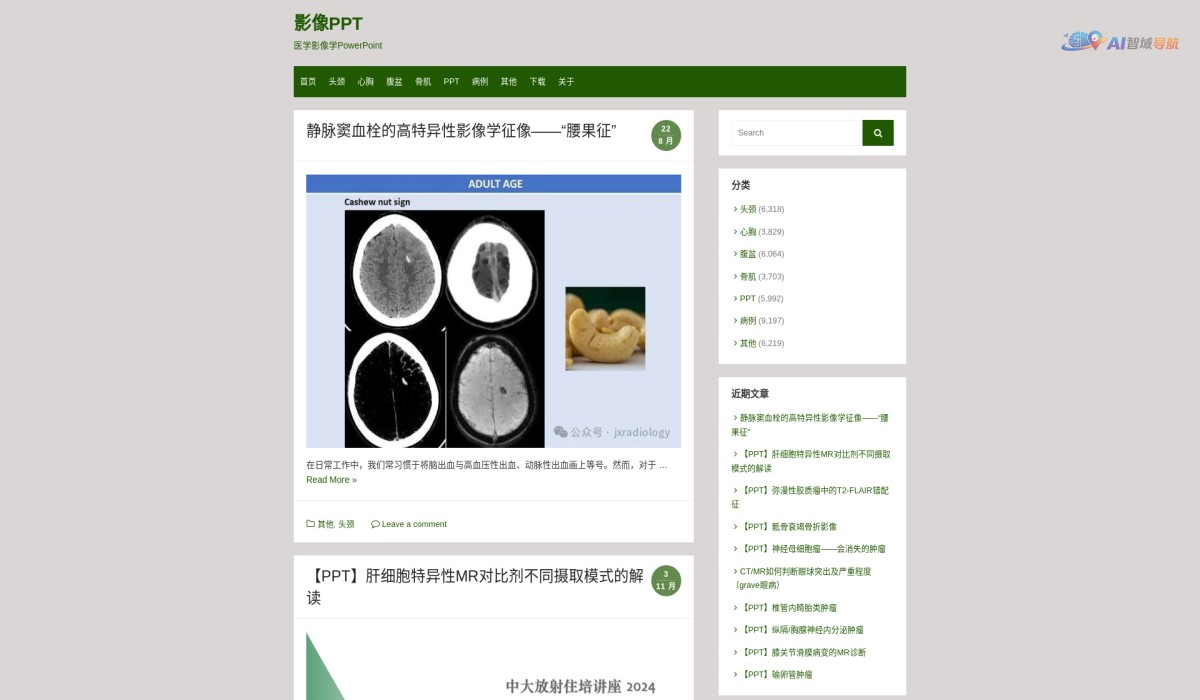 医学影像学PowerPoint截图