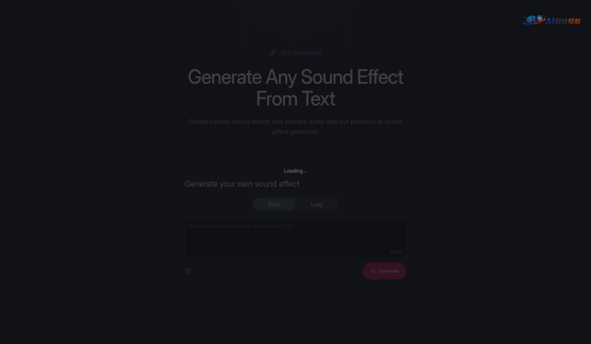 SFX Generator - Generate Any Sound Effect From Text截图