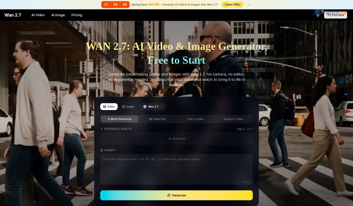 Wan 2.7 AI Video & Image截图