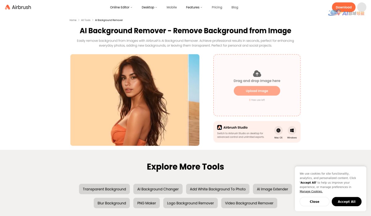 Airbrush Image Background remover截图