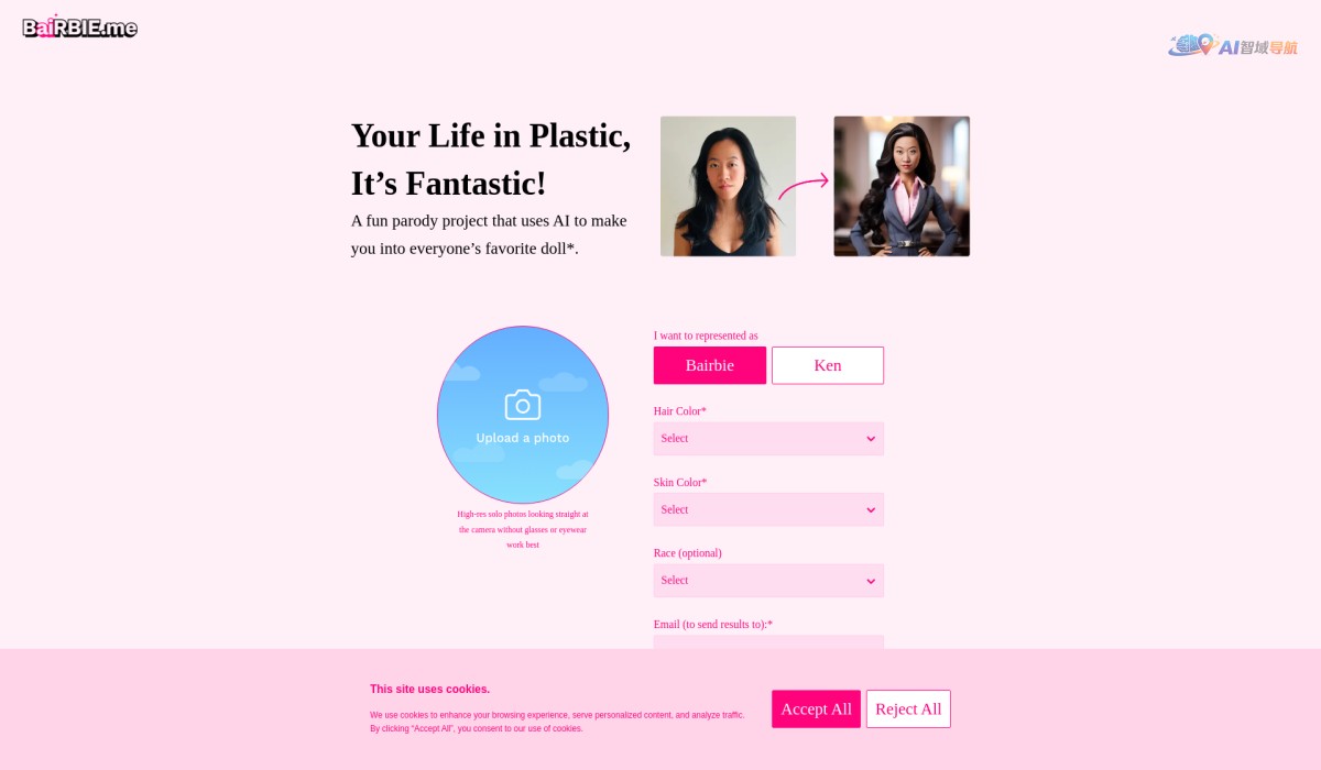 Turn photo into barbie doll截图