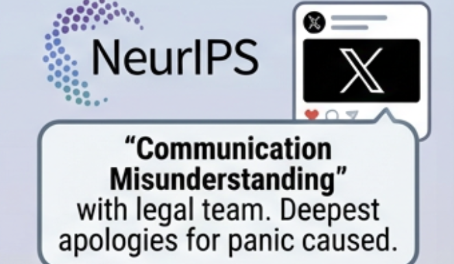 NeurIPS滑跪认错！一切都是误会，已纠正