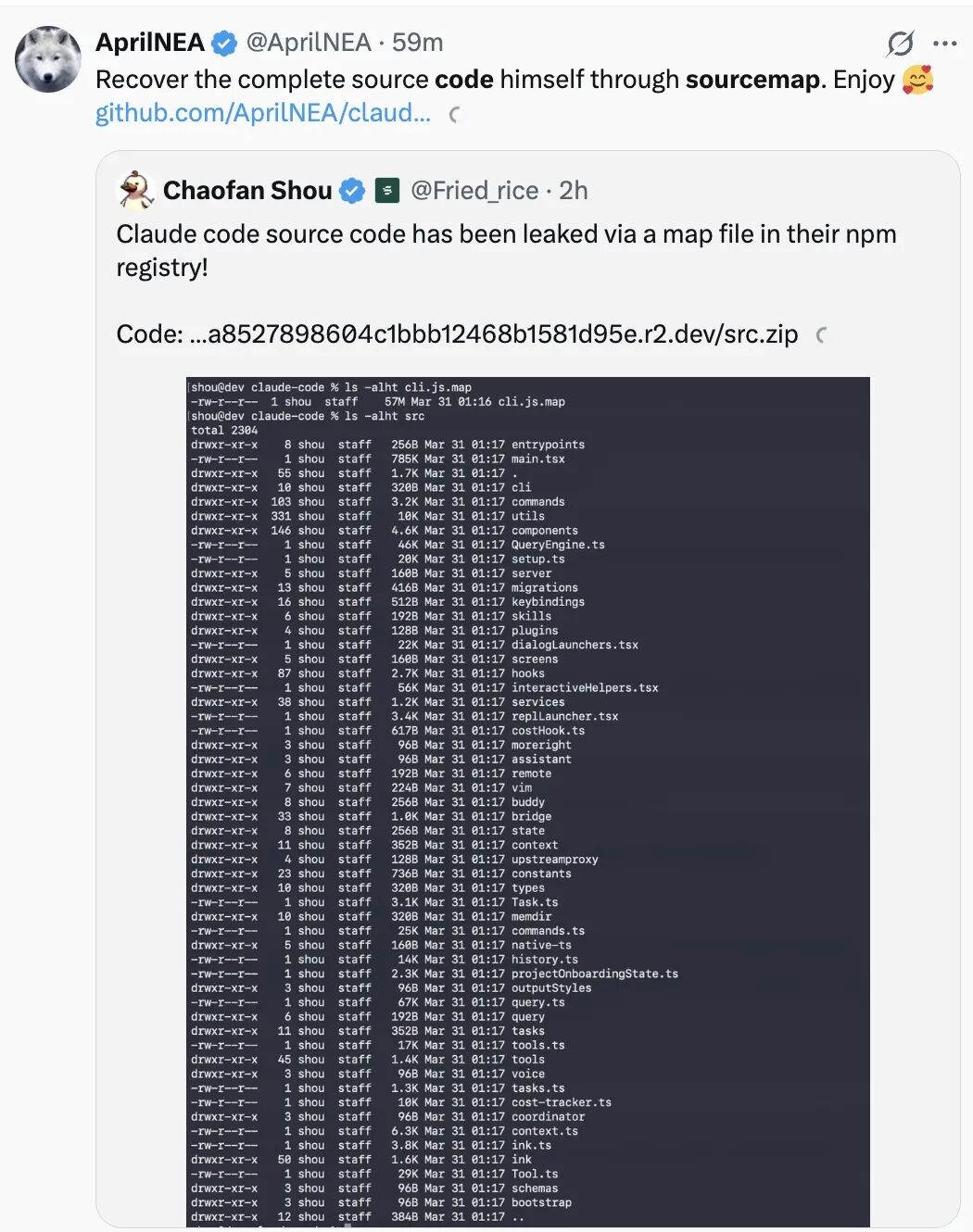 炸裂：疑似Claude Code原生源码被扒光泄露？连开发手写注释都有