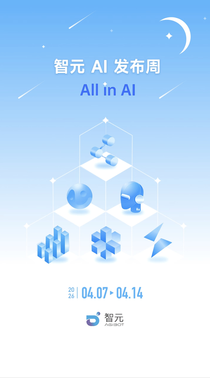 智元官宣“AI 发布周”4 月 7 日启幕：每个工作日都会发布物理 AI“王炸”突破