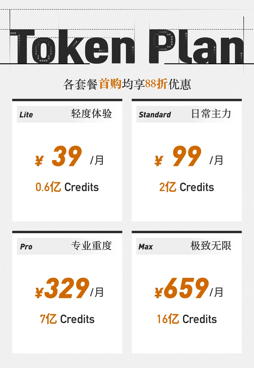 小米推出 Xiaomi MiMo Token Plan：提供四档套餐，每月 39 元起