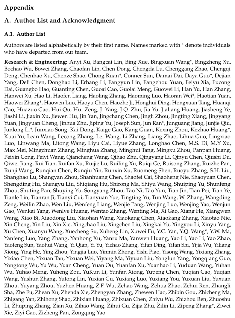 DeepSeek-V4 技术报告公开作者名单，多位核心骨干离职去大厂