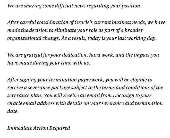 甲骨文血洗3万人，47人团队仅留3人