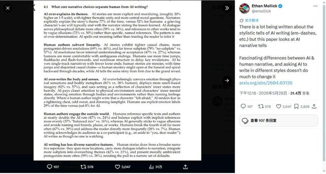 AI写小说的套路被扒光了： Claude爱平铺，GPT总做梦，Gemini只会“他如何如何”