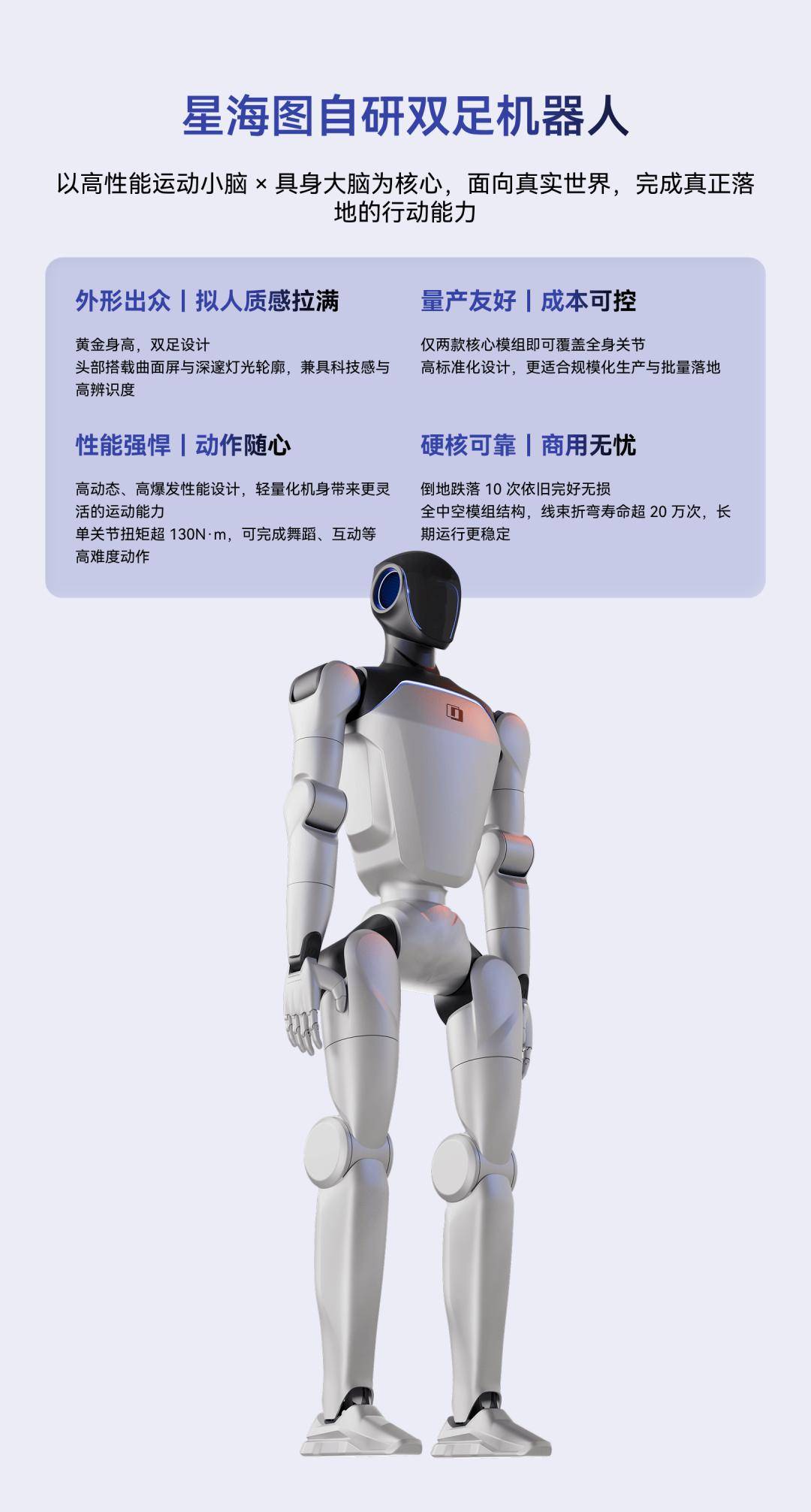 星海图双足人形机器人 Kengo 发布：既能鲤鱼打挺，也能擦桌子