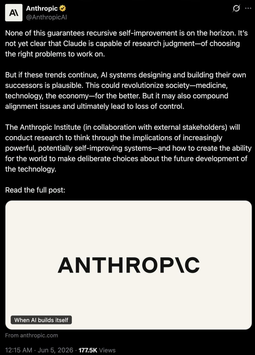 AI要自己造AI了？Anthropic最新暴论，到底有多真？