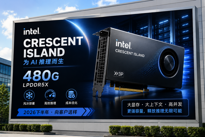 至高 480GB 内存，英特尔进一步介绍数据中心 GPU "Crescent Island"