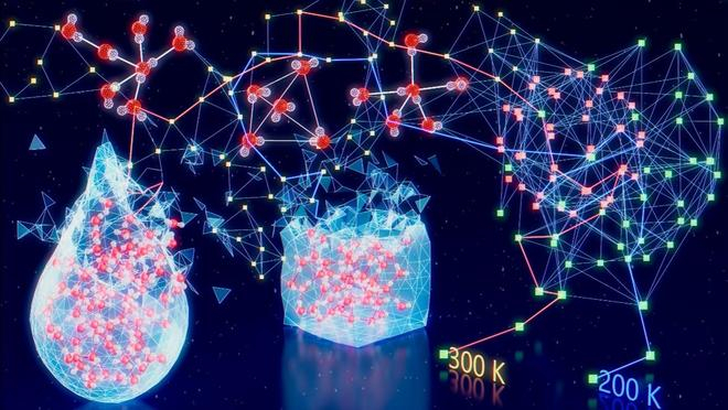 AI 破解水的百年谜团:为何水结冰会膨胀?