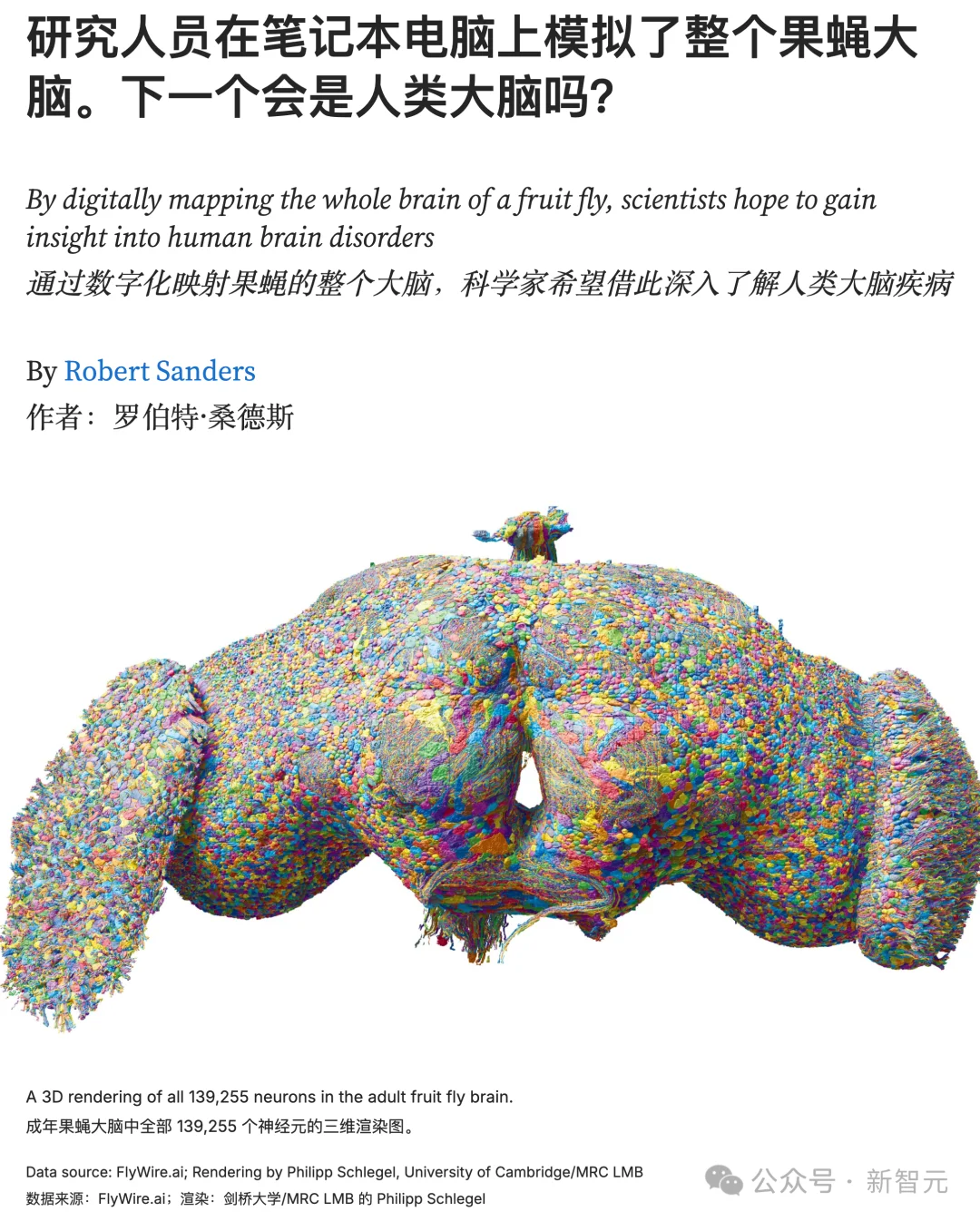 震撼,果蝇大脑成功接上了ChatGPT