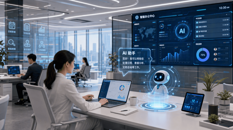 从技术炫技到交付为王，AI办公“四强”并立